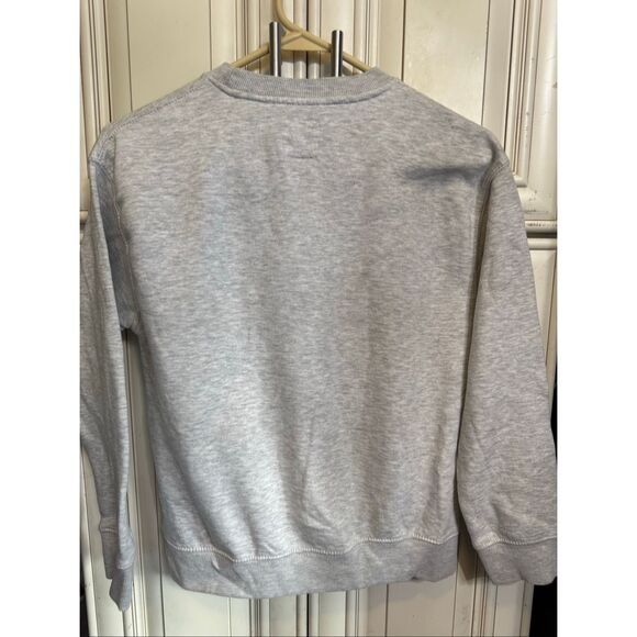 Zara Kids Crew Neck Long Sleeve Pullover Sweatshirt Heathered Gray Size 9-10 - Picture 7 of 10